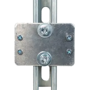 Wall Mounted Drop End Adapter Plate with Hardware Blueline Air Systems